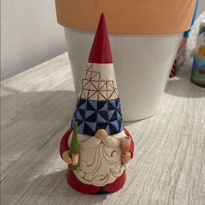 Jim Shore Holiday Gnome - Red, Blue, White